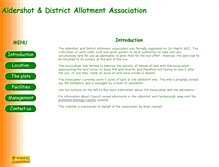Tablet Screenshot of aldershot-allotments.co.uk